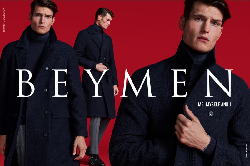 A sleek vision, John Todd fronts Beymen's fall-winter 2019 campaign.