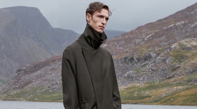 Egon Explores the Snowdonia Mountains in COS Outerwear Egon Van Praet dons a statement fall coat from COS.