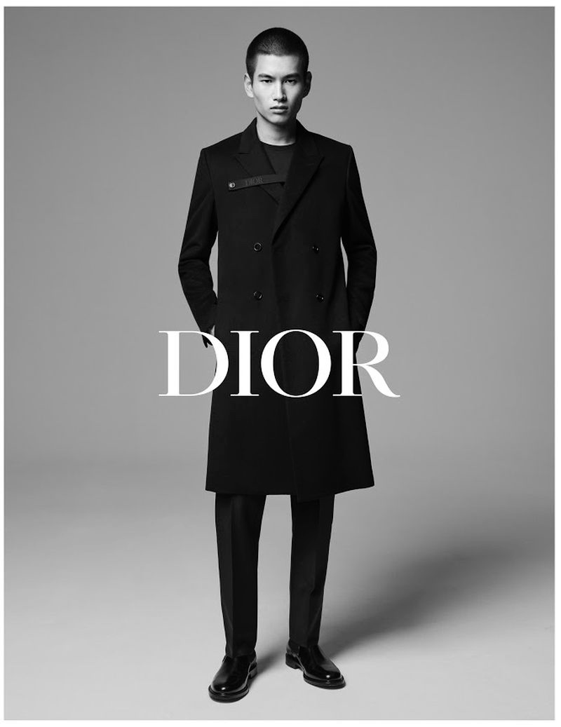 Kohei Takabatake is a sharp vision for Dior Men's fall-winter 2019 tailoring campaign. 