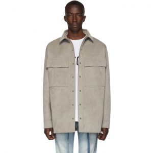 Fear of God Grey Suede Shirt Jacket Fear of God Grey Suede Shirt Jacket