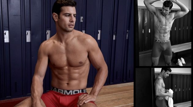 It's Unwind Time: Franky Cammarata Sports Underwear for Simons Gregory Vaughan photographs Franky Cammarata in Under Armour underwear.