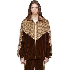 Gucci Brown Logo Track Jacket Gucci Brown Logo Track Jacket