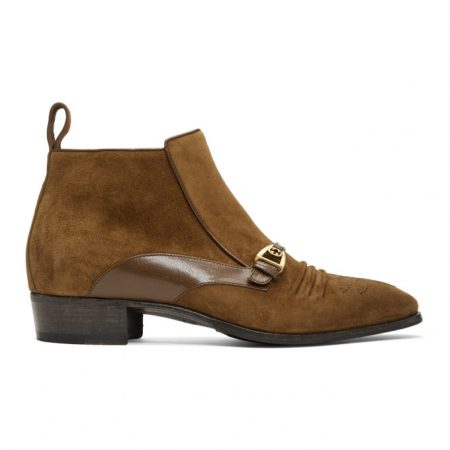 gucci tan suede boots