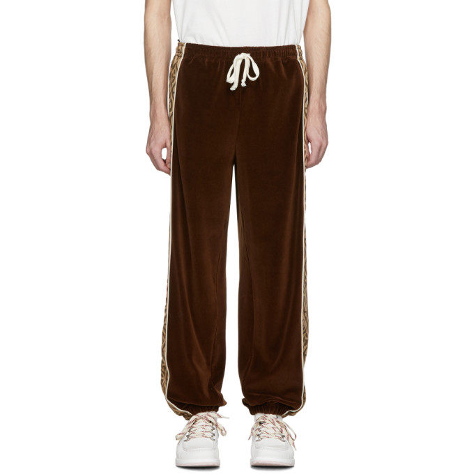 velvet track pants mens