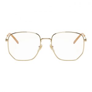 Gucci Gold and Pink Pilot Glasses Gucci Gold and Pink Pilot Glasses