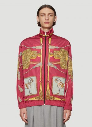 Gucci Oversized Printed Bomber Jacket in Red size S Gucci Oversized Printed Bomber Jacket in Red size S
