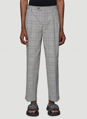 Gucci Prince of Wales Check Pants in Grey size IT - 46 Gucci Prince of Wales Check Pants in Grey size IT - 46