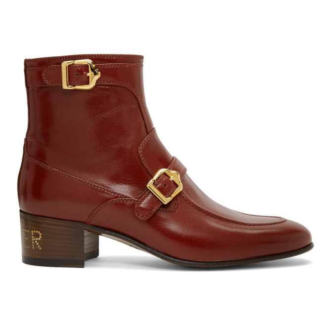 gucci boots red