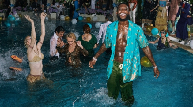 Gucci Mane & Iggy Pop Party with Gucci for Resort '20 Campaign All smiles, Gucci Mane stars in Gucci's resort 2020 campaign.