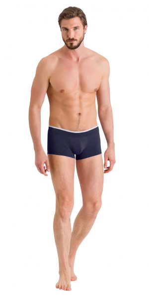 HANRO Liam Low Rise Boxer Brief - Midnight Navy S - 74078 HANRO Liam Low Rise Boxer Brief - Midnight Navy S - 74078
