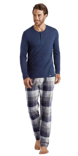 HANRO Thilo Pants - Midnight Check S - 75715 HANRO Thilo Pants - Midnight Check S - 75715