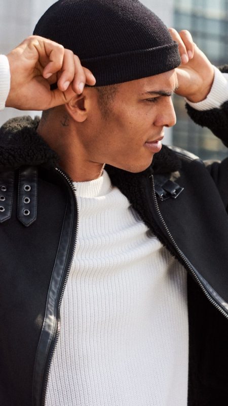 Geron McKinley Dons Essential Outerwear for H&M