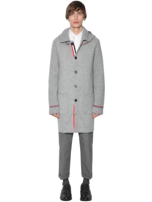 Hooded Wool & Cashmere Knit Duffle Coat Hooded Wool & Cashmere Knit Duffle Coat