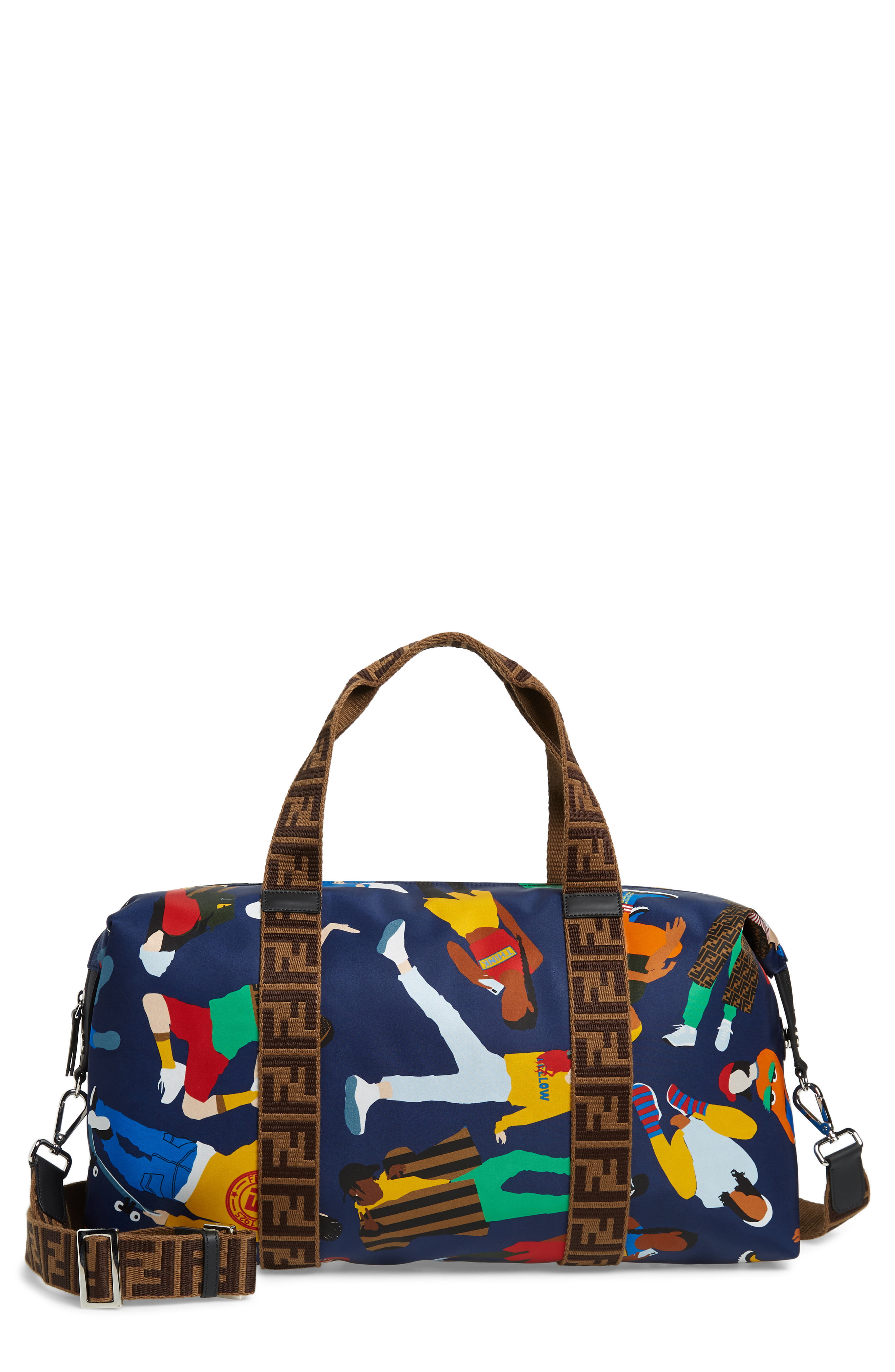 Infant Fendi Print Duffle Bag – Blue | The Fashionisto
