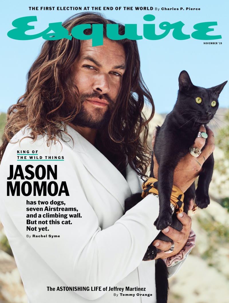 Jason Momoa covers the November 2019 issue of Esquire magazine. » Jason Momoa Covers Esquire, Talks Apple TV+ Series 'See' Jason Momoa covers the November 2019 issue of Esquire magazine.