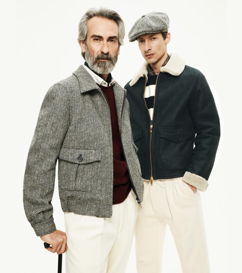 Miguel Angel Gallardo and Jonas Mason appear in Lardini's fall-winter 2019 campaign.