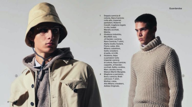 Federico & Mattia Look Towards Winter with Esquire Italia