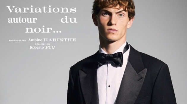 Luc Defont-Saviard Makes a Case for Black with Vogue Hommes Paris Luc Defont-Saviard Makes a Case for Black with Vogue Hommes Paris