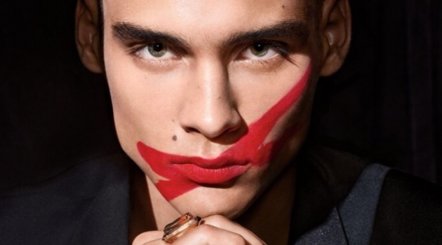 Ludwig Wilsdorff Sports Halloween-Inspired Makeup for Dior Magazine Ludwig Wilsdorff sports a Halloween-inspired beauty look using Dior Makeup.