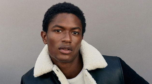 Hamid Onifade Rocks Smart Casual Style from Mango Hamid Onifade sports a corduroy jacket with dark wash jeans from Mango.