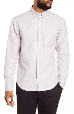 Men's Club Monaco Jaspe Button-Down Shirt, Size Medium - Blue Men's Club Monaco Jaspe Button-Down Shirt, Size Medium - Blue