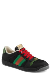 Men's Gucci Screener Low Top Sneaker, Size 8US / 7UK - Black Men's Gucci Screener Low Top Sneaker, Size 8US / 7UK - Black