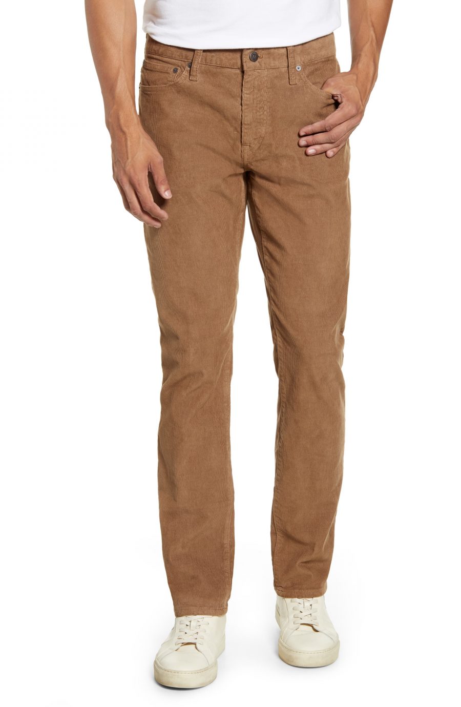 Men’s Madewell Corduroy Slim Jeans, Size 33 x 32 – Beige | The Fashionisto
