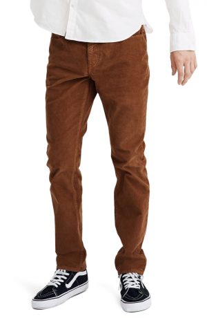Men's Madewell Corduroy Slim Jeans, Size 33 x 32 - Brown Men's Madewell Corduroy Slim Jeans, Size 33 x 32 - Brown