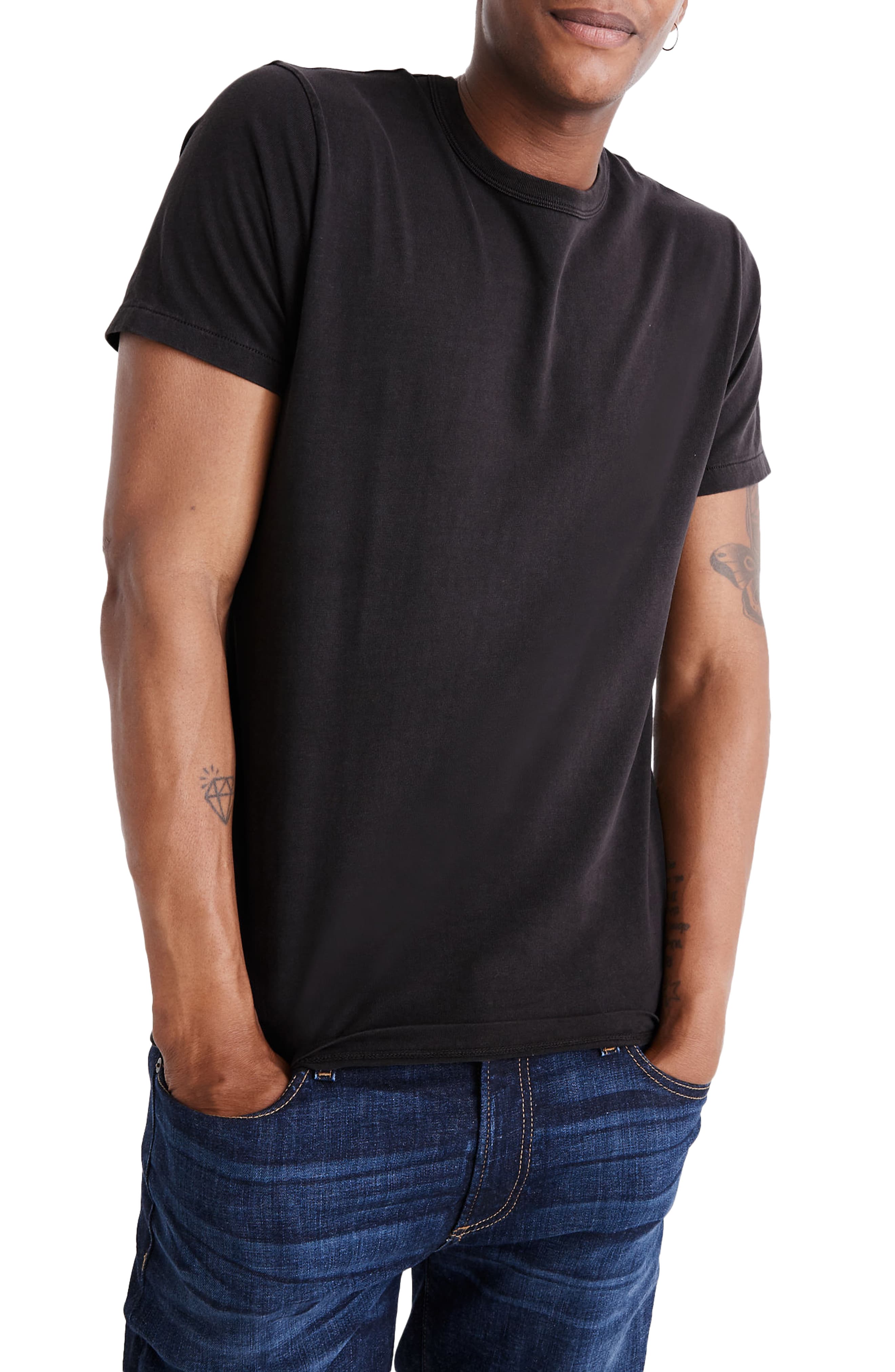 Men’s Madewell Garment Dyed Allday Crewneck T-Shirt, Size X-Large ...