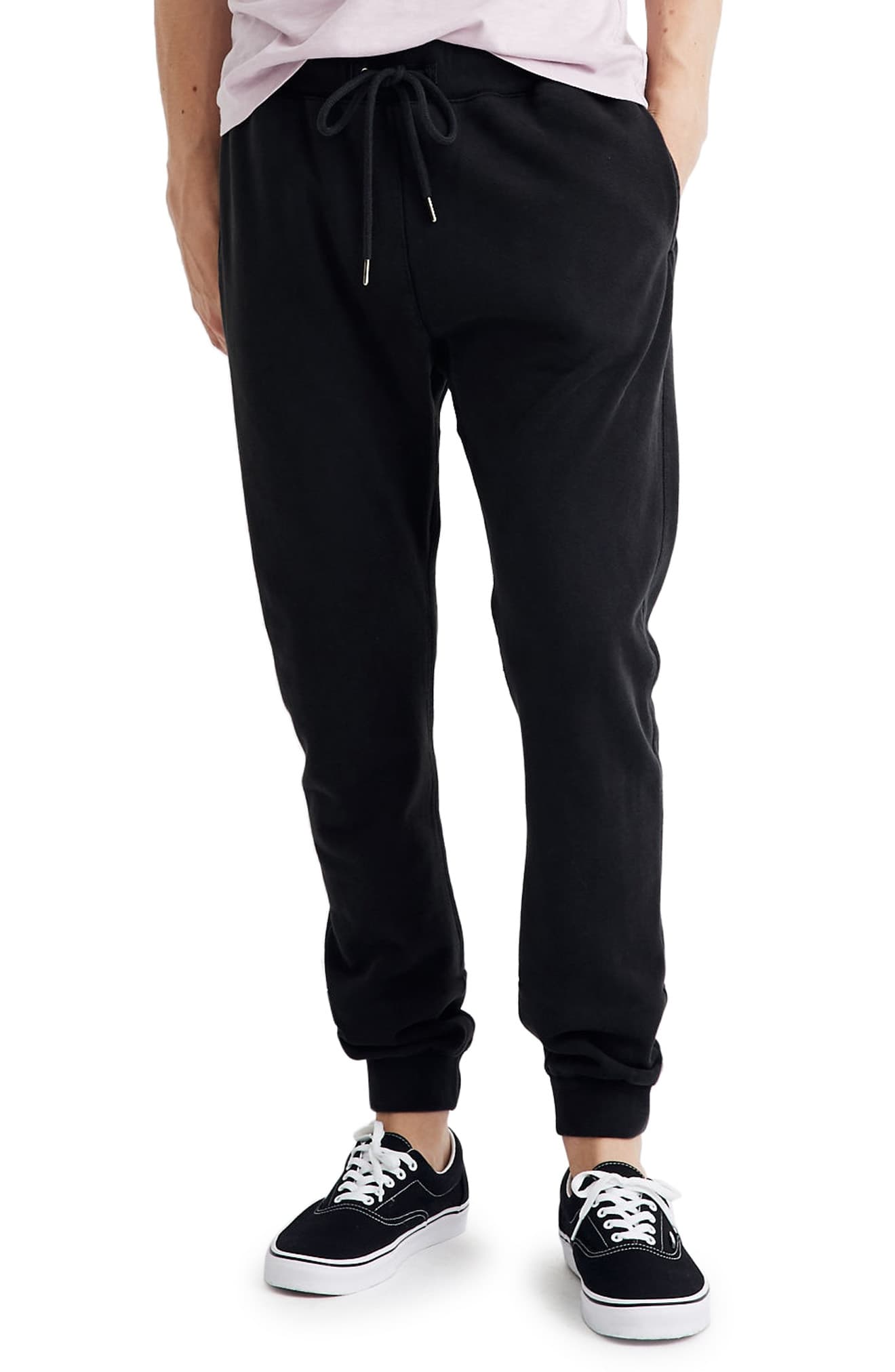 Men’s Madewell Jogger Sweatpants, Size Medium – Black | The Fashionisto