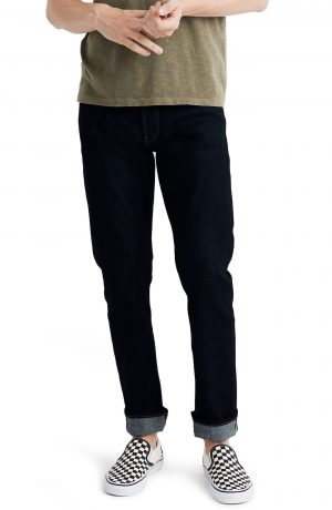 Men's Madewell Selvedge Straight Jeans, Size 33 x 32 - Blue Men's Madewell Selvedge Straight Jeans, Size 33 x 32 - Blue