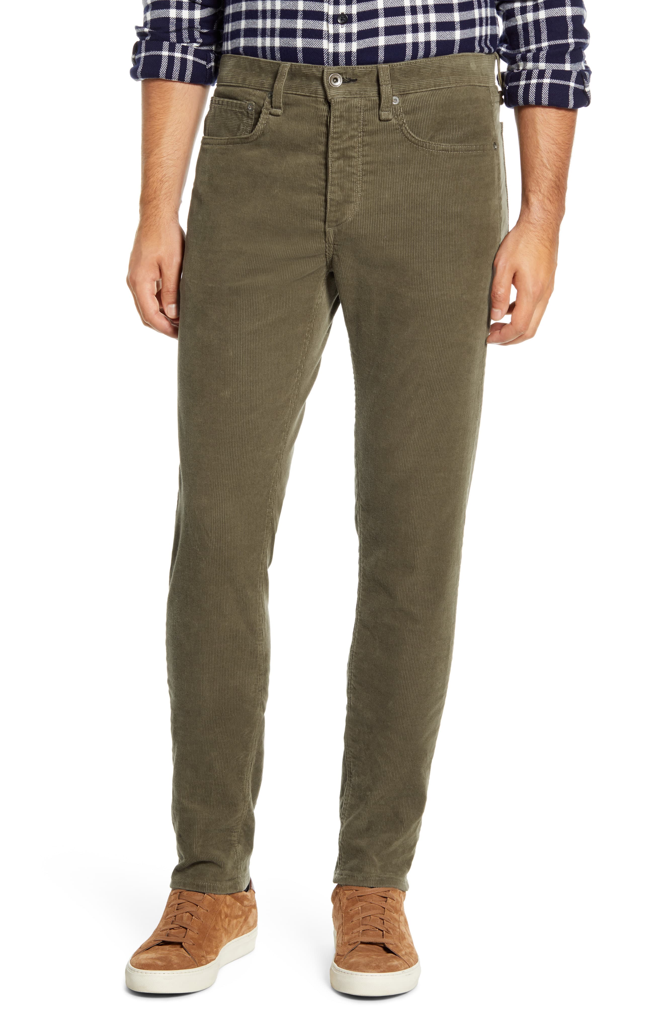Men’s Rag & Bone Fit 2 Slim Fit Corduroy Pants, Size 30 – Green | The ...