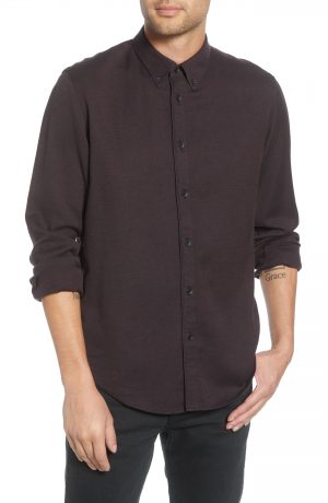 Men's Rag & Bone Fit 2 Tomlin Slim Fit Jaspe Button-Down Shirt, Size Small - Ivory Men's Rag & Bone Fit 2 Tomlin Slim Fit Jaspe Button-Down Shirt, Size Small - Ivory