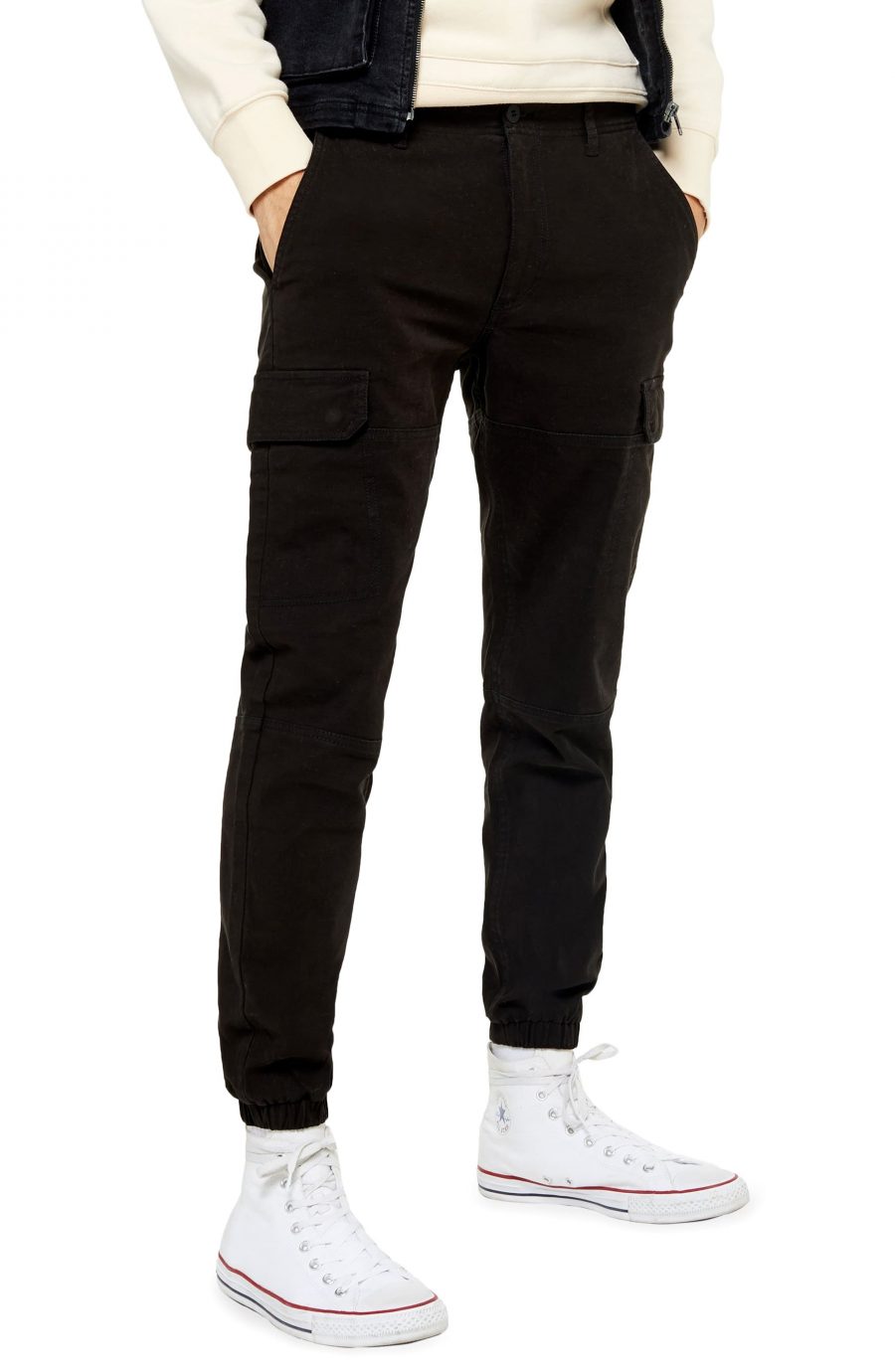 Men’s Topman Classic Fit Cargo Pants, Size 30 x 32 – Black | The ...
