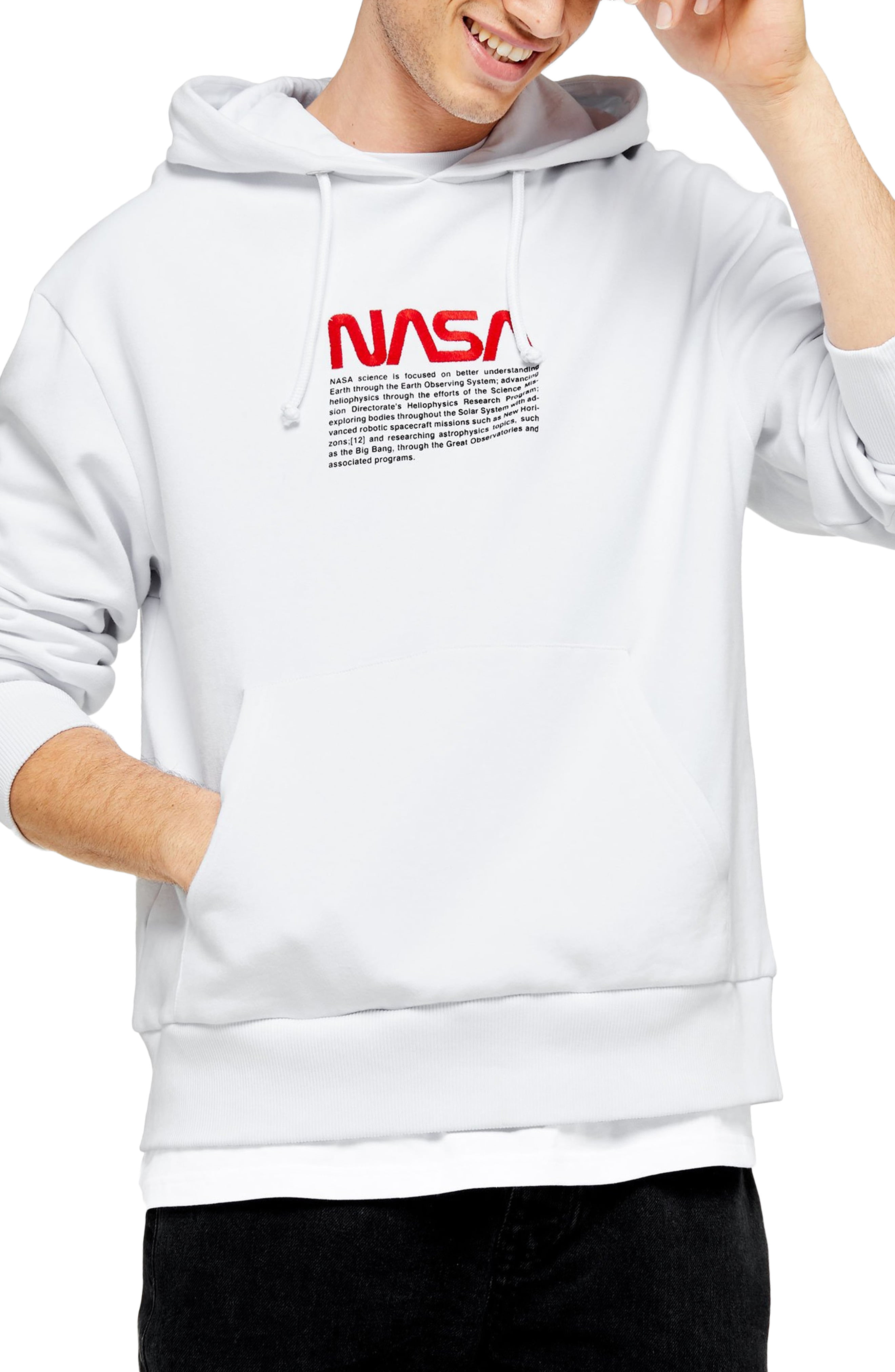 hoodie h&m nasa white
