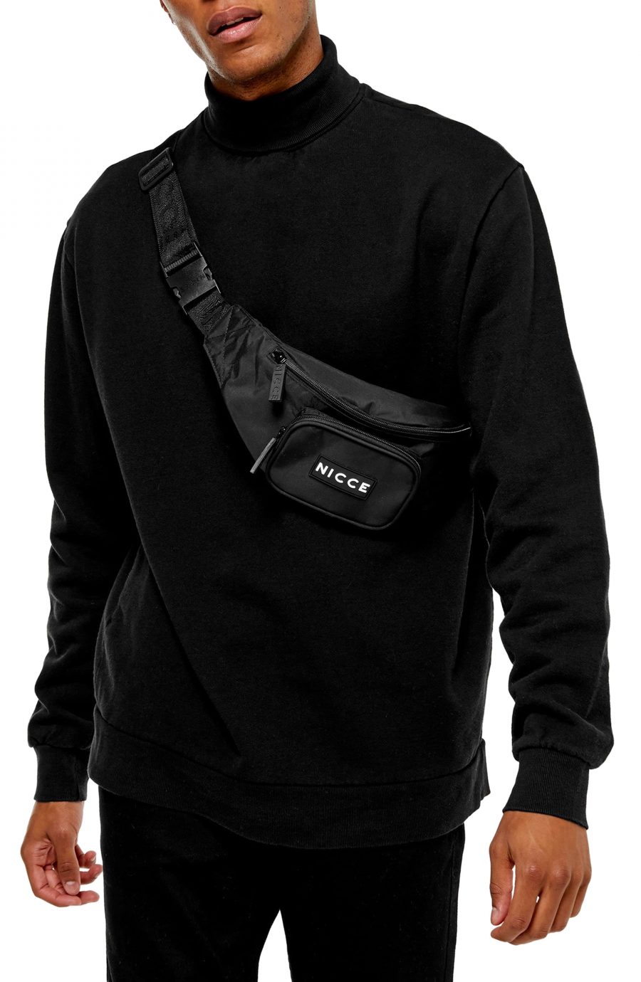 mens turtle neck sweatshirt