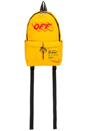 OFF-WHITE Industrial Y013 Backpack in Yellow OFF-WHITE Industrial Y013 Backpack in Yellow