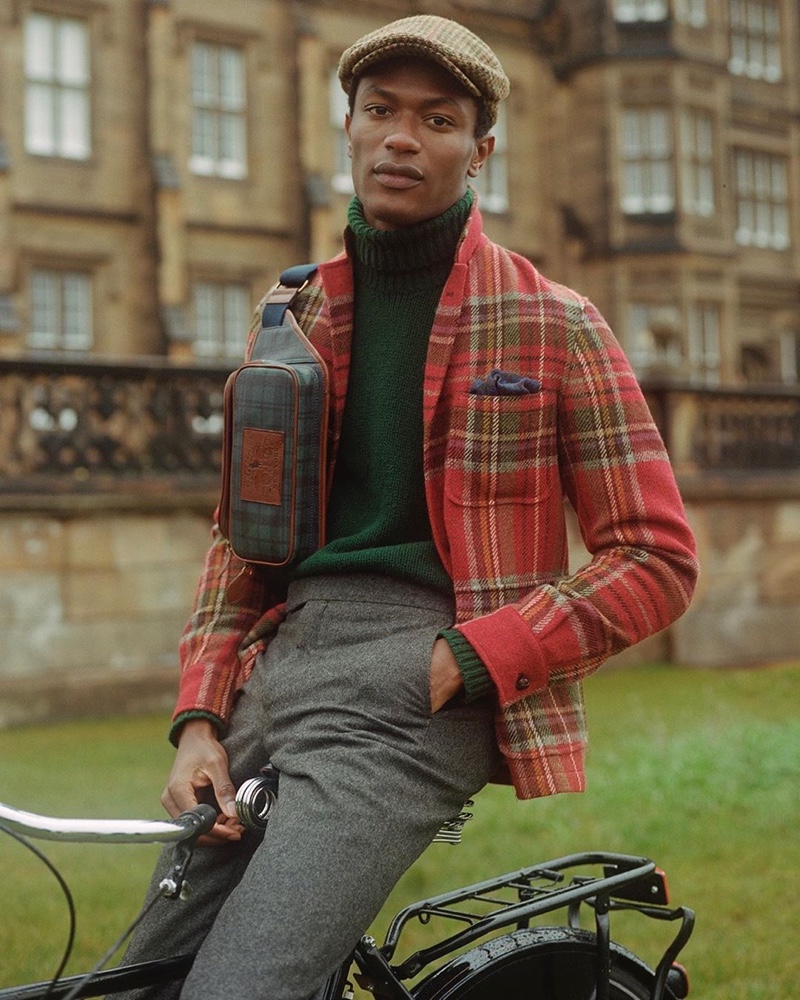 Reuniting with POLO Ralph Lauren for fall-winter 2019, Hamid Onifade makes a stylish case for tartan.