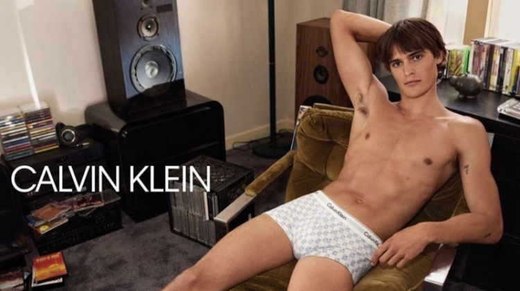 Parker van Noord stars in the Calvin Klein #CK50 underwear campaign.