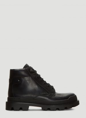 Prada Military Boots in Black size UK - 11 Prada Military Boots in Black size UK - 11