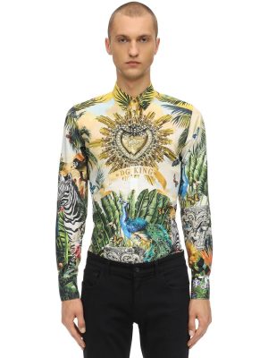 Printed Cotton Poplin Shirt Printed Cotton Poplin Shirt