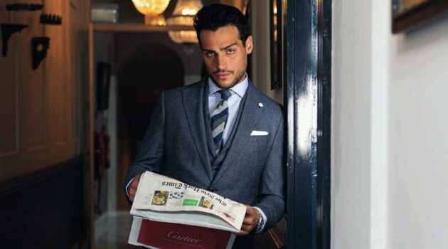 Richard Deiss Dons Smart Menswear for Gentlemen's Watch Richard Deiss Dons Smart Menswear for Gentlemen's Watch