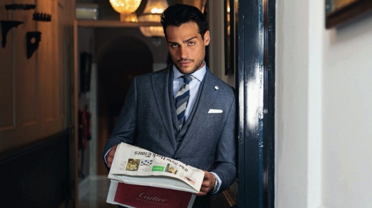 Richard Deiss Dons Smart Menswear for Gentlemen’s Watch