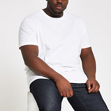 mens tall white t shirts