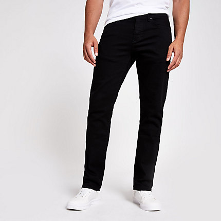 river island mens black jeans