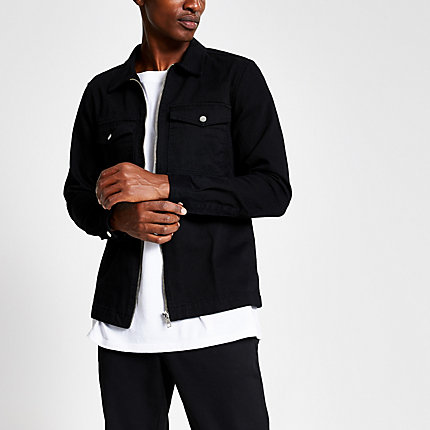 river island mens black jeans