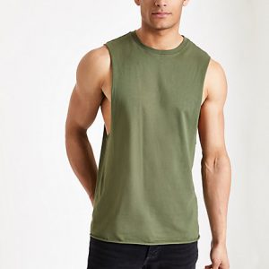 River Island Mens Green tank vest River Island Mens Green tank vest