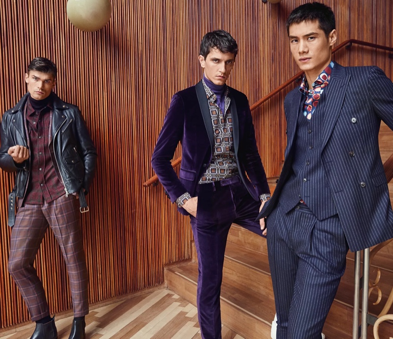 Models Jon Hjelholt, Jakob Wiechmann, and Hao Yun Xiang star in SAND Copenhagen's fall-winter 2019 campaign.