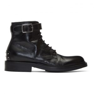 Saint Laurent Black Army Laced Boots Saint Laurent Black Army Laced Boots