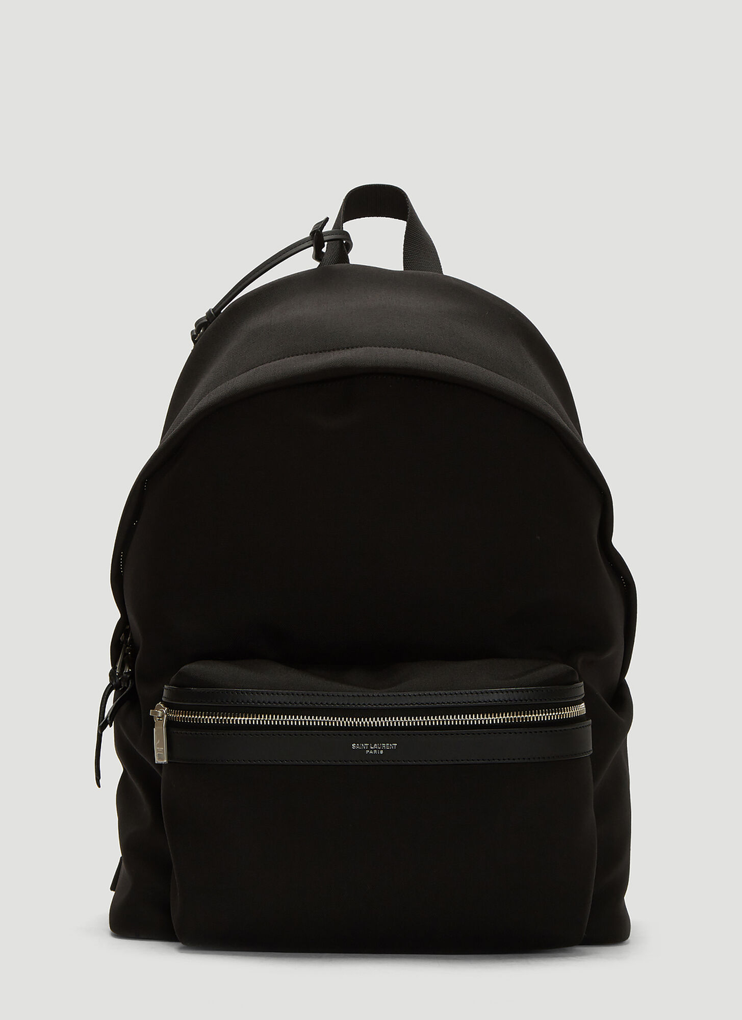 Saint Laurent City Canvas Backpack in Black size One Size | The Fashionisto